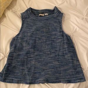 Sleeveless tank with neckline